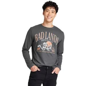 Original Use Men's Regular Fit Crewneck Long Sleeve T-Shirt, Size S