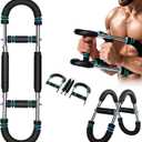 Twister Arm Trainer, 60-110 Lb Adjustable Chest Workout Equipment, Twister Arm Exerciser Shoulder Muscle Training Portable Removable Design for Home Fitness (Blue)