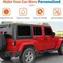 JeCar 12PCS Full Set Red Door Hinge Cover Trim Kit for 2007-2018 Jeep Wrangler JK JKU Door Hinge Covers & Hood Hinge Covers & Tailgate Hinge Covers
