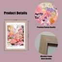 Framed Flower Market Canvas Wall Art 2Pcs Vintage Floral Decor 24x16 Inch