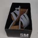 SM New York NWB Ina Denim Block Heel Sandals Open Toe Slip-On‎ Neutral Shoes 9.5