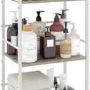 Towel Rack Free Standing 3-Tier M-Shaped Detachable Dividers, Durable Metal Holder, Pool Towel Rack, Space-Saving Towel Storage Organizer, Modern Bath Towel Shelf for Home, Poolside, White