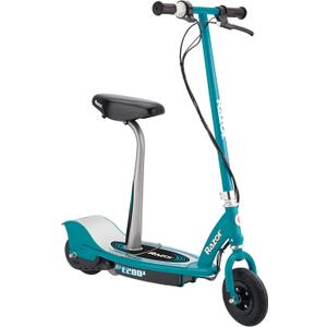 Razor E200S Electric Scooter for Kids Ages 13+ - 8" Pneumatic Tires, 200-Watt Motor, Up to 12 mph and 40 min of Ride Time, for Riders up to 154 lbs (Teal) Razor E200S Electric Scooter for Kids Ages 13+ - 8" Pneumatic Tires, 200-Watt Motor, Up to 12 mph and 40 min of Ride Time, for Riders up to 154 lbs (Teal)
