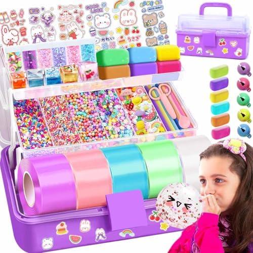 Nano Tape Bubble Kit with Purple Box, Squishy Making Maker Kit, Birthday Gifts Toys for 4 5 6 7 8 9 10 11 12 Year Old Girls Girl, Kids Toys for Girls 4-6 6-8 7-8 8-10 10-12