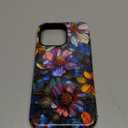 Goodon for iPhone 15 Pro Max Case Cute - Compatible with Magsafe - Dual-Layer Hard Shell & Silicone Cover - Protective Phone Case with Wildflower Designs for Women - Vibrant Defined Blossoms