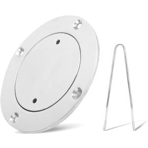 Deck Plate,3in Stainless Steel Deck Hatch Cover Stainless Steel Inspection Hatch With Key For Marine Boat Hardware Accessory