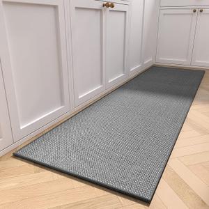 MontVoo Kitchen Rugs Rubber Non-Slip Kitchen Rugs and Mats,Washable Kitchen Mats for Floor,Absorbent Kitchen Runner Hallway, Laundry Room, in Front of Sink