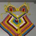 Womens Crochet Bikini Set - Two Piece, XL