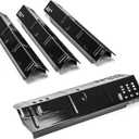 Uniflasy Grill Heat Plate Replacement for Dyna-Glo DGH450CRP, Heat Plates for Dyna-Glo 4 Burner Grill, Porcelain steel Heat Plate, 4 Pack