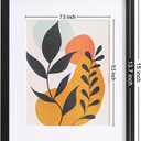 eletecpro 11x14 Picture Frames Set of 10 with Clear Acrylic Cover, Gallery Wall Decor, Displays 8x10 Photos with Mat or 11x14 Without, Horizontal or Vertical Wall Mount, Black