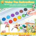 2 Pack Paint with Water Coloring Books for Toddlers, Watercolor Painting Sets for Kids Ages 3-5 4-8, Arts and Crafts Drawing Activities Toy Birthday Gift for Boys Girls