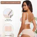 OEAK Womens Wireless Jelly Bras Comfortable Push Up Bra No Underwire Gel Bra Full Support Lift Everyday Seamless Tshirt Bras (Medium, Nude)