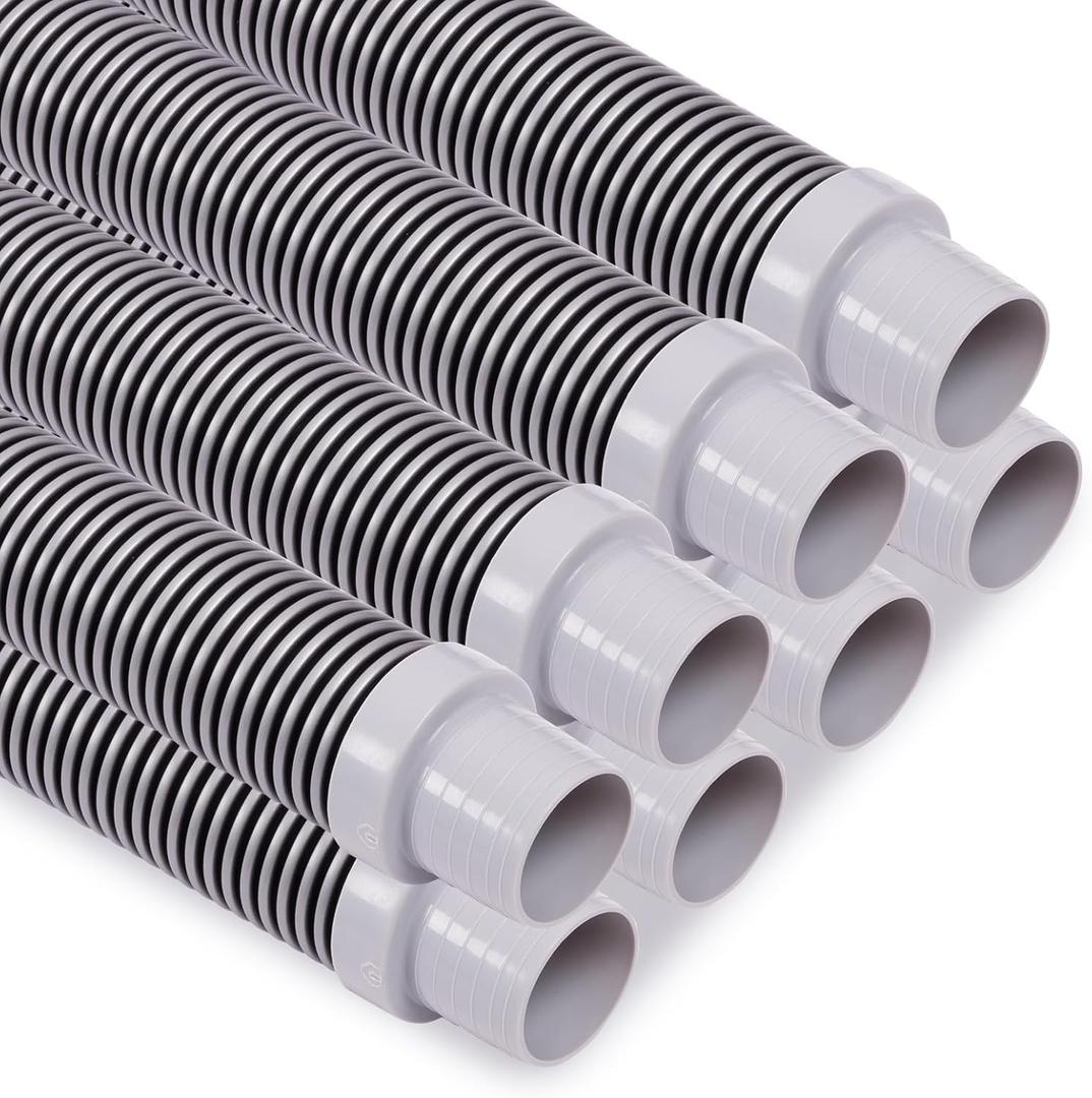 Sepetrel Pool Vacuum Hose - Pool Hoses for Inground Pools,1-1/2-Inch by 26-Feet,Fits Most Brands of Automatic Cleaners,Black