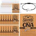Equsion 24 Sets Cna Appreciation Bracelets Gifts Bulk with Blessing Cards and Bags Certified Nursing Assistant Thank You Gifts for Cna Week Nurses Day Nursing Student Coworkers Graduation Retirement