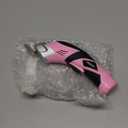 Cordless Electric Scissors with Two Blades – Fabric, Leather, Carpet, Cardboard and Box Cutter – 3.6V Lithium-Ion Rechargeable Battery by Stalwart (Pink)