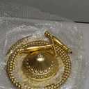 MOCOME Gold Cupcake Tower Stand, Metal 2 Tier Serving Tray Dessert Display Stand for Any Party