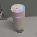 Portable Small Humidifiers for Travel, Mini Air Ultrasonic Humidifier with Filter Element - Cool Mist, Whisper Quiet, Nightlight, 350ML Tank, Car Modes, Perfect for Baby, Bedroom, Hotel, Desk, Plants (White)