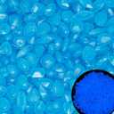 1000pc Luminous Stone Glow Stones Glow in The Dark Rocks Outdoor for Walkway Backyard Pathway Lawn Aquarium Potted Plant Flower Decor,Blue