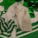 Unittype 4 Pieces Girls Cheerleader Costumes Outfit Cheer Uniform Halloween Dress for Party Birthday (8-9 Y, Green)