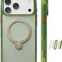 TORRAS Ostand Q3 Air for iPhone 17 Pro Max Case with 360 Magnetic Stand, Fit for MagSafe, Mil-Grade Drop, Camera Control Button, Shockproof Phone Case for iPhone 17 Pro Max 6.9", Evergreen