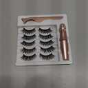 Magnetic Eyelashes with Eyeliner Natural Look Magnetic Lashes with Applicator No Glue Needed Cat Eye Lash Wispy Magnet Lash 5 Pairs with Magnet Eyeliner