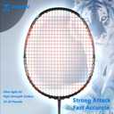 Badminton Racket Set,82g Offensive Defensive Durability Professional Badminton Racket,with 2 Shuttlecocks and 1 Carrying Bag,for Training,Sports and Entertainment