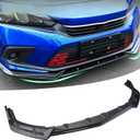 3PCS Carbon Fiber Black Front Bumper Lip Spoiler FIT 20212022 Honda Civic | Lower Bumper Body Kit | Durable ABS Material | Enhances Style & Protection (QC-TH11)