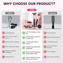Electric Foot Callus Remover with LED Battery Level & 9-Speed Control Display. Callus Remover for Feet with Wireless Charger, Multi-sandpaper (70 Sheets) & Nano Glass Head for Dead Skin (Pink)