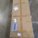 IDEALHOUSE Farmhouse TV Stand and Entertainment Center for Tv up to 65 inches with Sliding Barn Doors, Tv Media Console Table with Storage Cabinet for Living Room, White & Brown