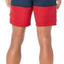 Nautica Men's Quick Dry Classic Logo Tri-Block Series Swim Trunk, XL