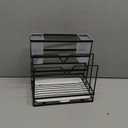 Universal Knife Block Holder, Kitchen Knife Holder Storage Organizer,Kitchen Utensils Holder, with Drain Tray,Towel Rack,Forks Spoons Knives Chopsticks Rack,Kitchen Countertop Rack