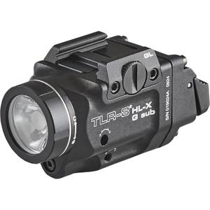 Streamlight 69476 TLR-8 HL-X G sub USB 1000-Lumen Weapon Rail-Mounted Rechargeable Tactical Flashlight with Integrated Green Aiming Laser for Glock 43X/48 MOS and 43X/48 Rail Only, Black