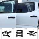 Aunginsy Auto Exterior Door Handle Protective Trim Cover Compatible with Toyota Tundra/Sequoia 2022-2025 Car Front Rear Outside Door Handle Outer Trim Cover Protector Decoration Covers ABS Accessories