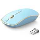 JOYACCESS Wireless Mouse for Laptop | 5 DPI Levels, Silent for Notebook, MacBook, Chromebook, PC - Blue
