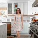 Nightgowns for Women, Women's Sleepwear Lightweight Cotton Nightdress, Crew Neck Sleepshirt Sleeveless Loose Fit (XL)