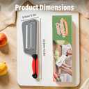 Stainless Steel Shredder Knife, Multifunctional Vegetable Cutter Cabbage Shredder for Coleslaw, Dual Blade Julienne Cutter Lettuce Shredders Kitchen Gadgets