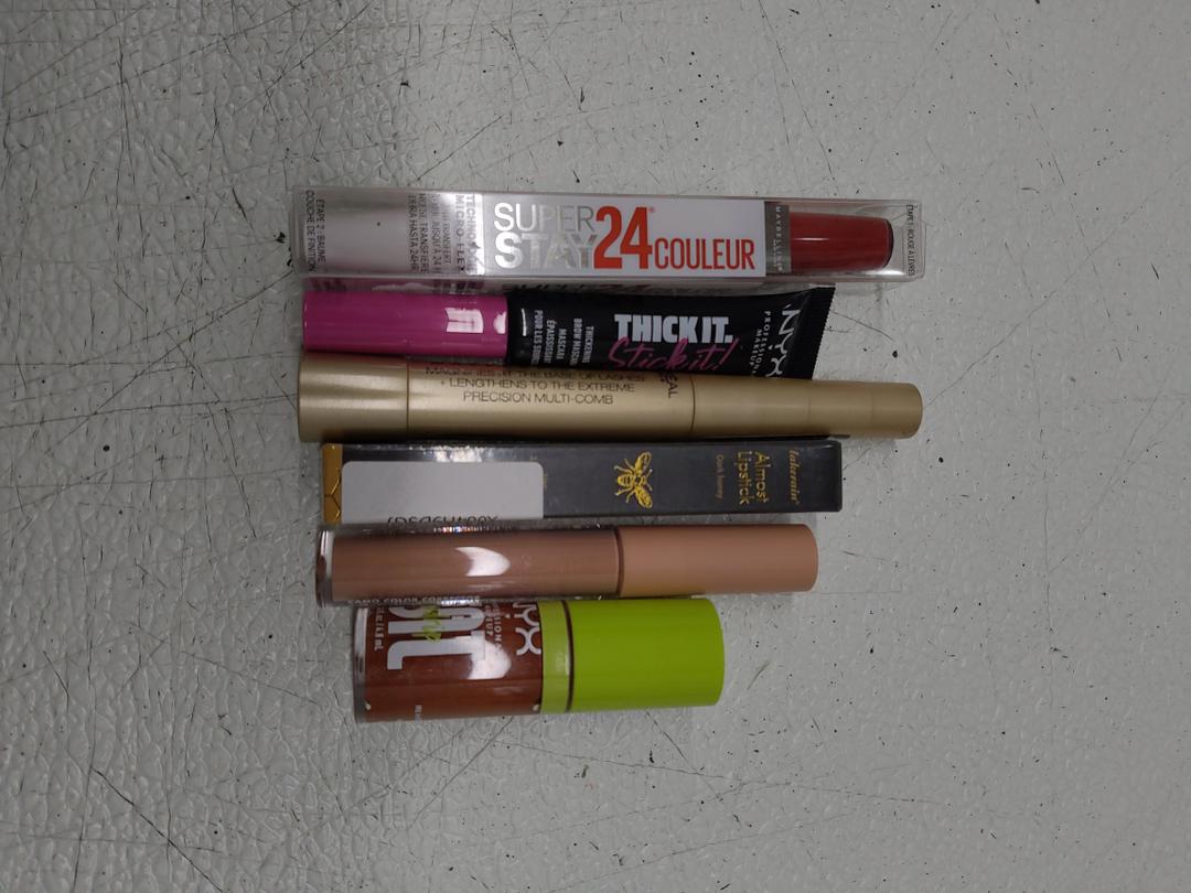 1.
NYX PROFESSIONAL MAKEUP Thick It Stick It Thickening Brow Mascara, Eyebrow Gel
. 2. L'Oreal. 3.e.l.f. 4.Eliversion. 5.NYX. 6.Maybelline Super Stay 24