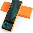 2 x Solid Color Ties Set Men Handkerchief Cufflinks Brooch 3.15 inches Classic Formal Necktie Pocket Square Set (Green)