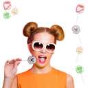 Fruidles 20-Count Halloween Ghost Tattoo Lollipop Suckers Candy, Great for Goody Party Bag Fillers, Individually Wrapped (EXP 11/02/26)