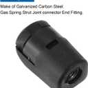 uxcell Gas Spring Strut M6 Joint Fitting Female Threaded Connectors Steel Black, 10Pcs