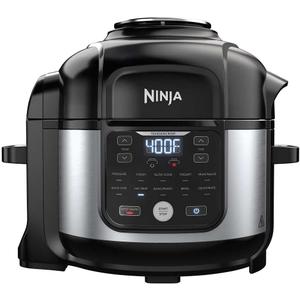 Ninja OS301/FD305CO Foodi 10-in-1 Pressure Cooker and Air Fryer with Nesting Broil Rack, 6.5-Quart Capacity, and a Stainless Finish 