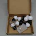 Battery Operated String Lights for Marquee Light Up Letters Numbers LED 8-Bulb Yellow Indoor Outdoor Warm Yellow Light Bulbs Bedroom Wall Christmas Decor Wedding Birthday Party Decorations