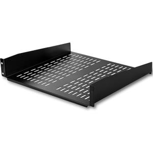 StarTech.com 2U Server Rack Shelf - Universal Vented Rack Mount Cantilever Tray for 19" Network Equipment Rack & Cabinet - Heavy Duty Steel - Weight Capacity 50lb/23kg - 16" Deep Shelf, TAA
