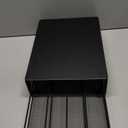 Compact Coffee Pod Holder Storage Drawer for K cup, Coffee Capsules Organizer, 24 Pod Capacity, Countertop Organizer, 13"L x 9.25" W x 2.75"H, Black, Ideal for Small Space Counters