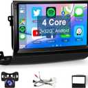 Leadfan Car Radio Stereo for Toyota Prius 2004-2009 Upgrade Compatiable with JBL Wireless Apple CarPlay Android Auto, 9 Inch Touchscreen with BT/GPS/WiFi/FM/MIC/SWC/Backup Camera Pantalla