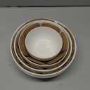 DOWAN Serving Bowls, 64/42/22/12 Oz Serving Dishes for Entertaining, Soft White Porcelain Nesting Bowls Set, Microwave & Dishwasher Safe, Versatile Prep Bowls for Fruit Salad Pasta Dessert Cereal (4.5''/6''/7''/8'')