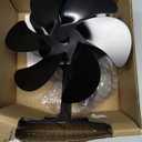 JossaColar Wood Stove Fan Heat Powered Fireplace Fan Non Electric, Thermal Fan for Wood Burning Stove/Log Burner, w/Stove Accessories Thermometer