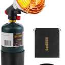 Golf Cart Heater with Cup Holder & igniton for Most Golf Cart Yamaha and Club Car, 2-IN-1 Portable Propane Camping Heater with Cylinder Base for Camping,Hunting,Fishing (Tank Not Included)