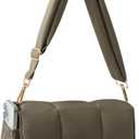 NAARIIAN Crossbody Bag for Women Quilted Puffer Purse Fashion Lightweight Travel Handbags Cute Small Shoulder Bag (Large)