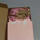 Colarr 60 Pcs Small Thank You Gift Bags Mini Party Favor Candy Bags with Handles and Bow Ribbon for Wedding Birthday Baby Shower Guest Valentines Day Party Supplies(Medium Pink Ribbon)